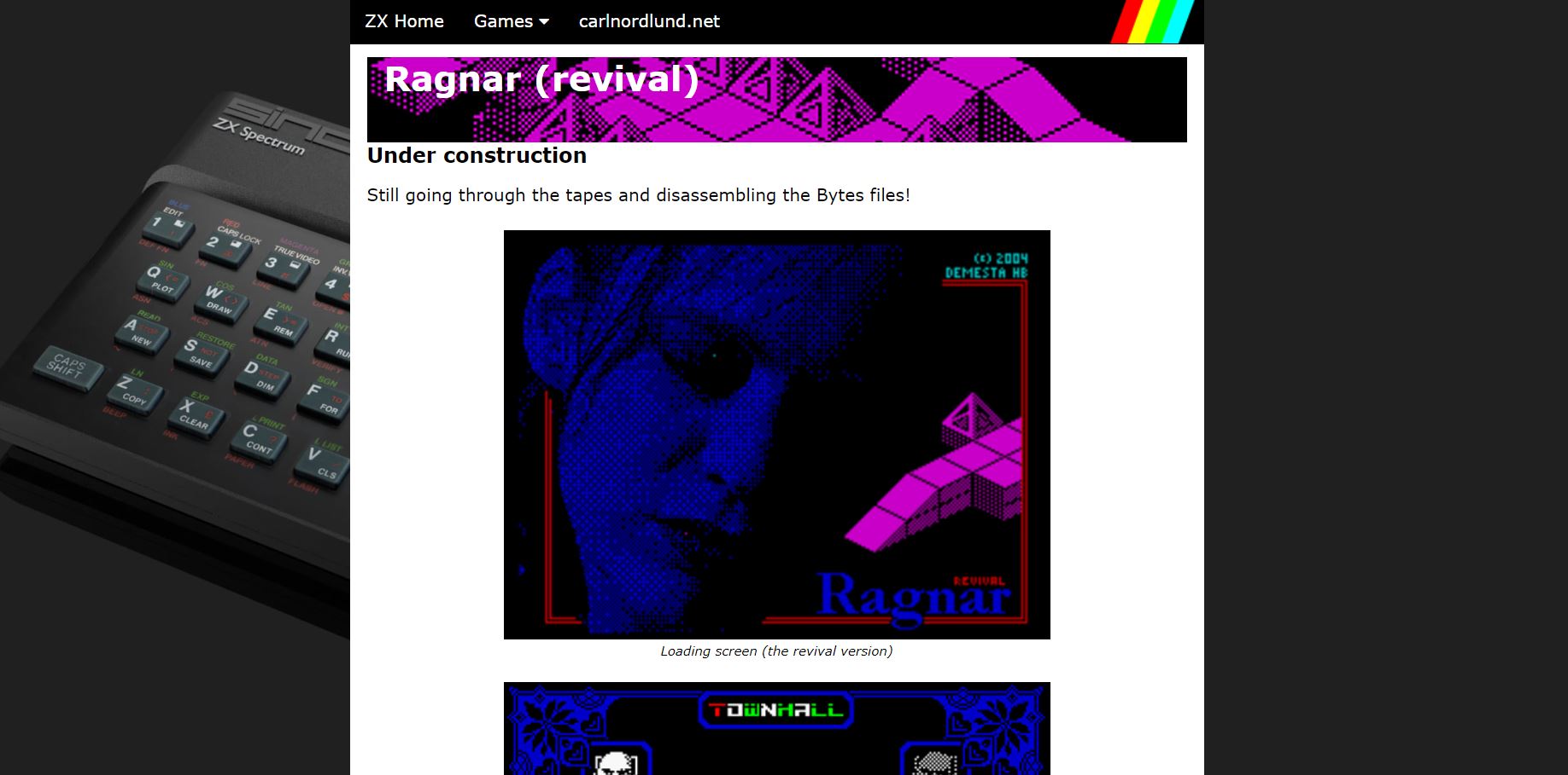 ZX Spectrum homepage